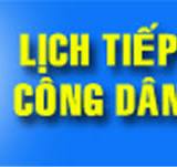 Lịch tiếp công dân